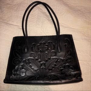 GORGEOUS Alexis David “Alejandra” Lg leather tote